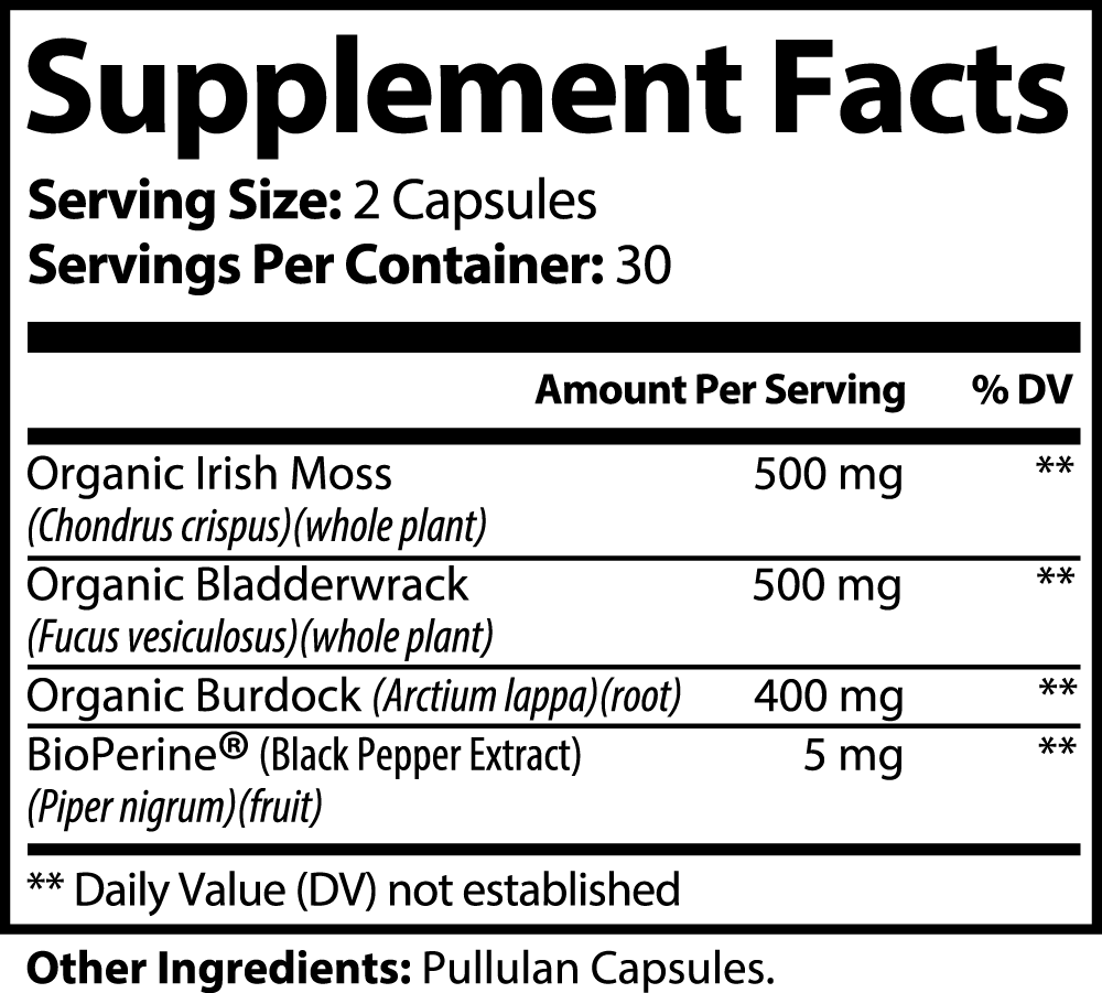 SEA MOSS | Thyroid & Circulatory Cleanse Formula